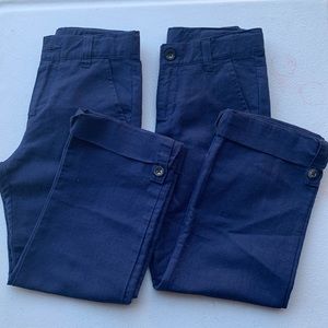 Janie and Jack Boy 👦🏻 Pants Sz 7- 2 pants- Twins